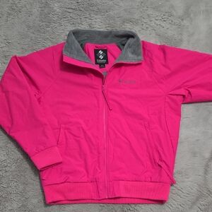 Columbia Nylon hot pink winter jacket